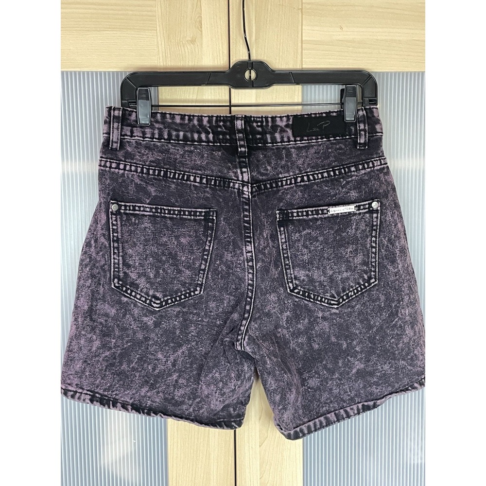 Liquor n poker Womens Jeans Shorts Sz 30 Rock Moto Goth Grunge Denim Beach - Picture 5 of 8